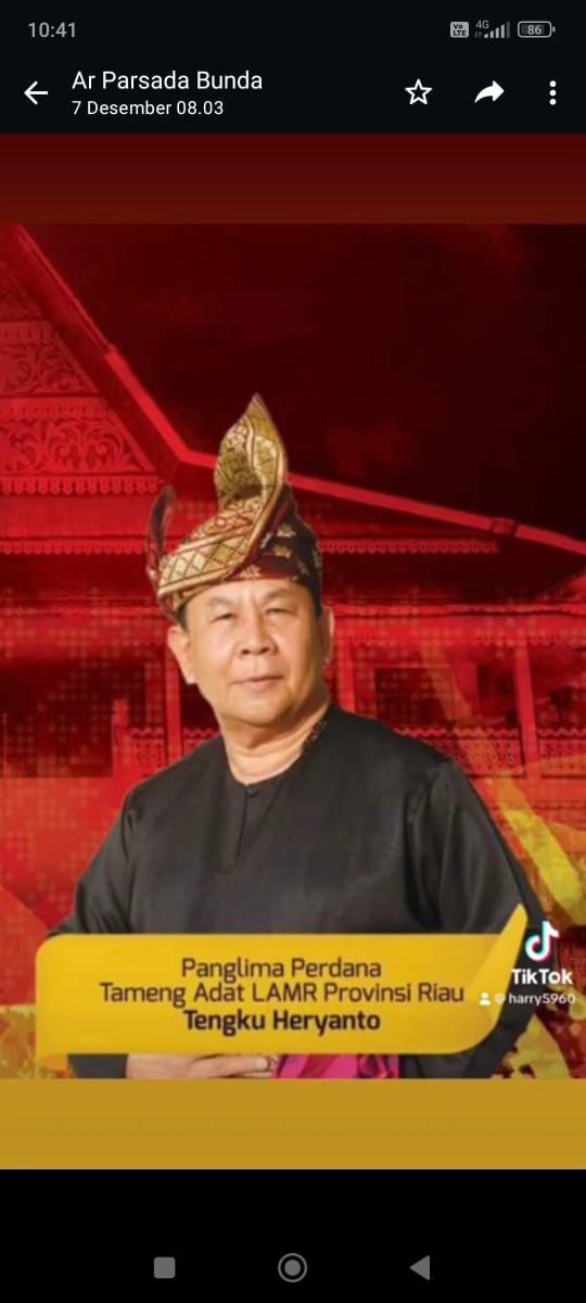 Tameng Adat LAMR Provinsi Riau Sesalkan Sikat Kurang Beradap PT. SIR