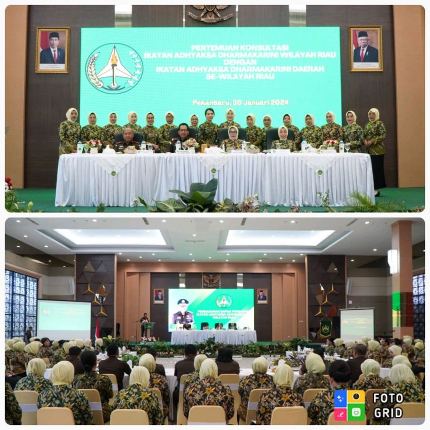 Kajati Riau Memberikan Pengarahan Dalam Pertemuan Konsultasi Ikatan Adhyaksa Dharmakarini
