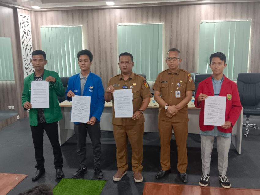 Penandatanganan MoU IAI Lukman Edy, STAI Al-Azhar, STAI Al-Kifayah dan Pergerakan Mahasiswa Islam Indonesia (PMII) dengan RSD Madani dan Dinkes Kota Pekanbaru