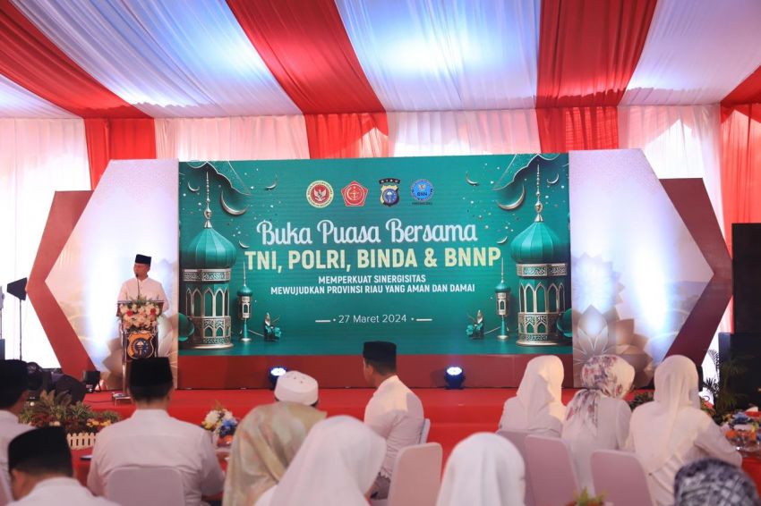 Perkuat Sinergitas, Polda Riau Gelar Acara Buka Bersama, TNI, Polri, BINDA dan BNNP