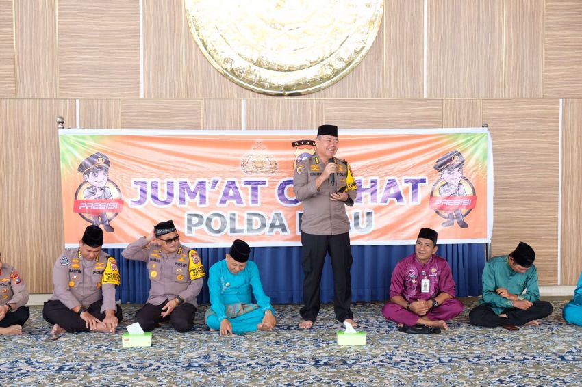 Polda Riau Menggelar Jumat Curhat Guna Mendengar Aspirasi Masyarakat di Bulan Suci Ramadhan