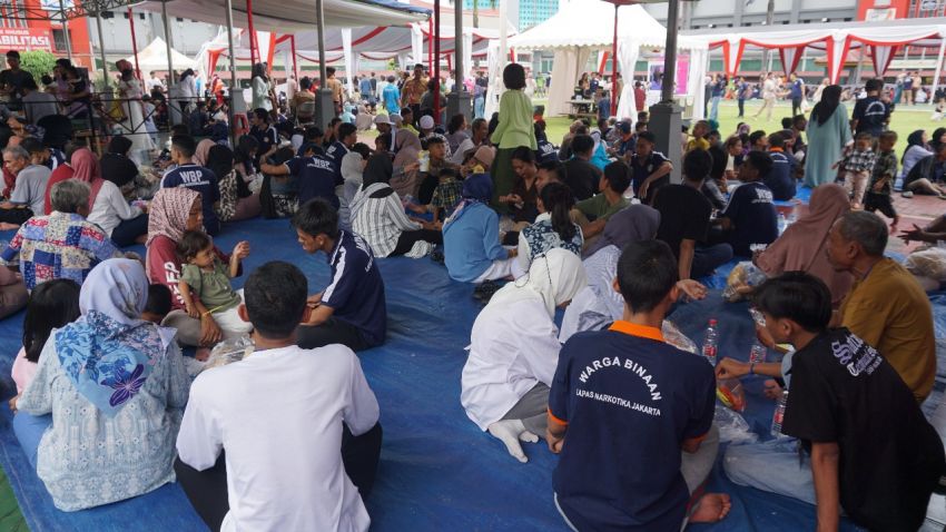 Layanan Kunjungan Idul Fitri, Lapas Narkotika Jakarta Beri Kesempatan WBP Jalin Silaturahmi Bersama Keluarga