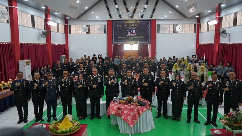 Kanwil Kemenkumham Riau Gelar Syukuran Hari Bakti Pemasyarakatan Ke-60 Tahun 2024