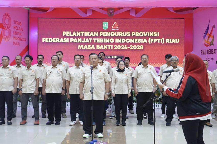 Pj Gubernur Riau, SF Hariyanto Dilantik Sebagai Ketua FPTI Riau