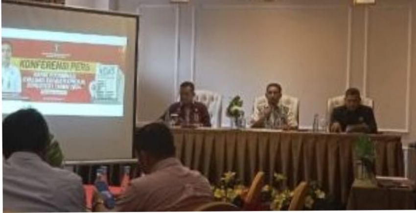 Konferensi Pers Capaian Kinerja Semester I Tahun 2024 Kementerian Hukum dan HAM Riau