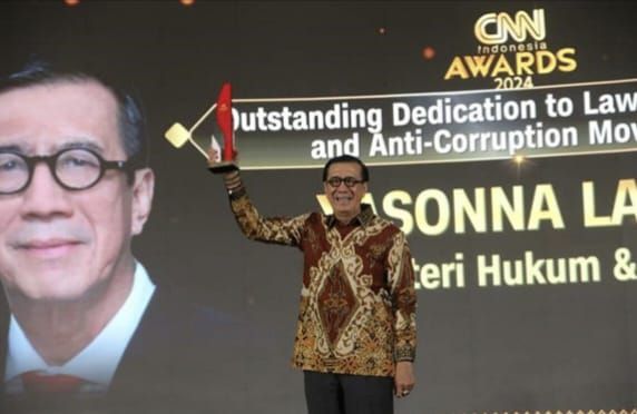 Terima Penghargaan CNN Indonesia Awards, Yasonna H Laoly : Ini Betul-betul Surprise dan Membanggakan