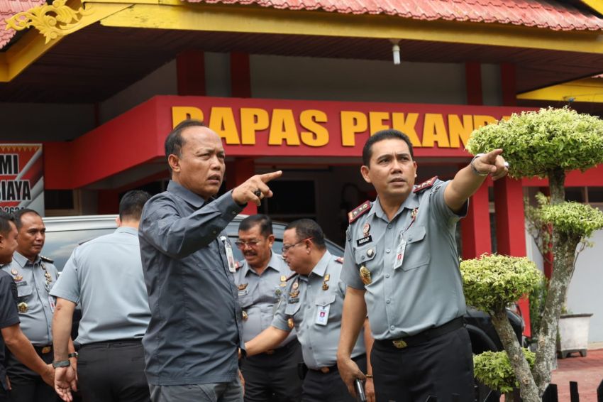 Kunjungi Bapas Pekanbaru, Sekretaris Ditjen Pemasyarakatan Canangkan Pembangunan Griya Abhipraya