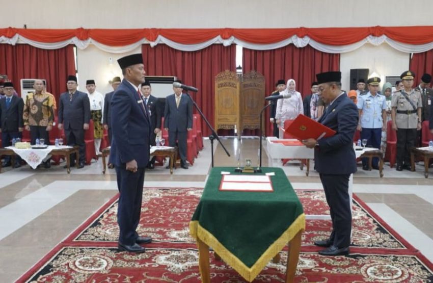 Penjabat Gubernur Riau Rahman Hadi Lantik Taufik Oesman Hamid Sebagai Pj Sekretaris Daerah