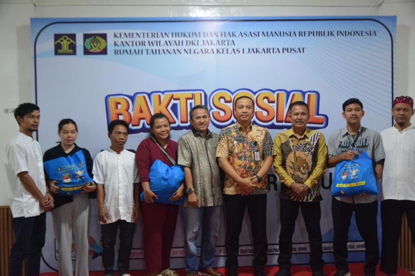 Peduli Terhadap Sesama, Rutan Kelas I Jakarta Pusat Gelar Bakti Sosial Bagi Keluarga Warga Binaan