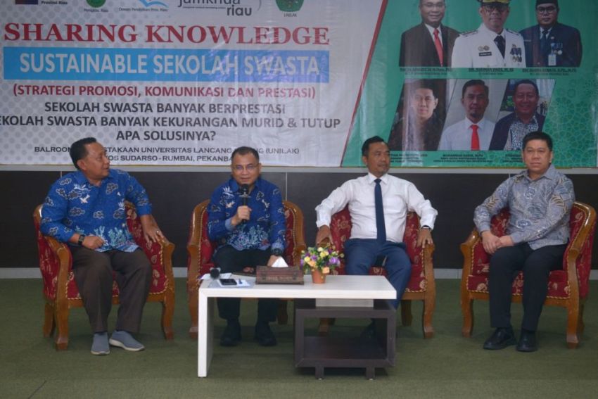 Dewan Pendidikan Provinsi Riau Gelar "Sharing Knowledge: Sustainable Sekolah Swasta-Strategi Promosi, Komunikasi, dan Prestasi"