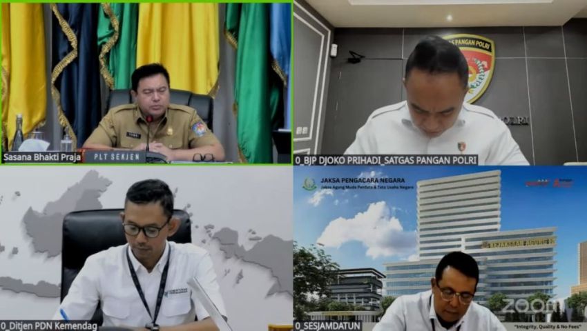 Rakor Pengendalian Inflasi 2025, Plt Sekjen Kemendagri Minta Waspada Inflasi Jelang Ramadhan