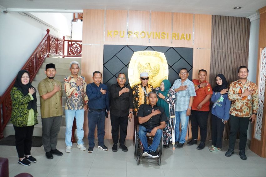 Wujudkan Pelayanan Inklusif dan Ramah Bagi Penyandang Disabilitas, KPU Riau Gandeng PPUA Provinsi Riau