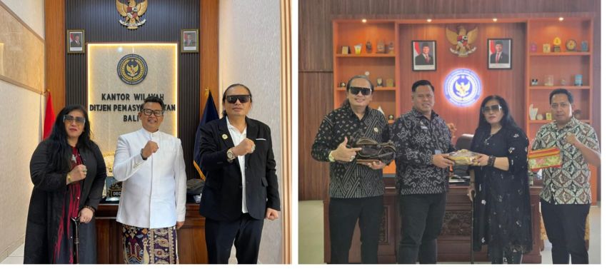 Kunjungi Lapas Kerobokan, Ketua Presidium FPII Terima Cinderamata Hasil Karya WBP