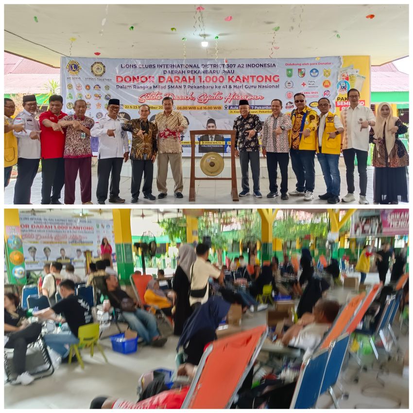 Milad Ke-41 SMA Negeri 7 Pekanbaru Dirayakan dengan Menggelar Kegiatan Sosial