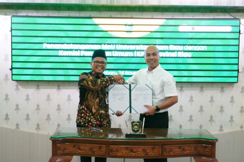 Perkuat Sinergi Akademik dan Demokrasi, KPU Riau dan Universitas Islam Riau Tandatangani MoU