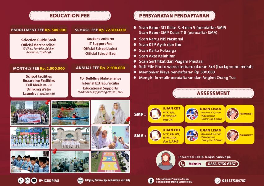 Sebagai Pesantren Modern Berkualitas Internasional, IP ICBS Riau Komitmen Hadirkan Generasi yang Siap Hadapi Tantangan Global