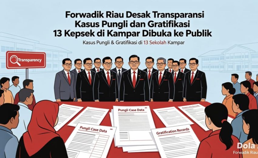 Forwadik Riau Minta Kasus Pungli dan Gratifikasi 13 Kepsek di Kampar Dibuka ke Publik